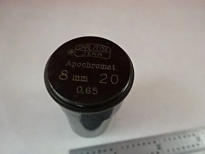 EMPTY ANTIQUE MICROSCOPE OBJECTIVE CONTAINER CARL ZEISS APOCHROMAT AS IS N5-A-30