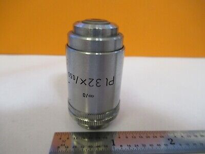 LEITZ WEZTLAR OBJECTIVE PL 32X INFINITY OPTICS MICROSCOPE PART AS PIC &H8-C-18