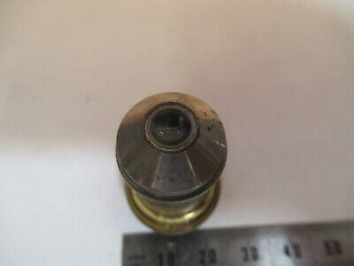 ANTIQUE ERNST LEITZ "3" BRASS OBJECTIVE MICROSCOPE PART AS PICTURED R7-A-58