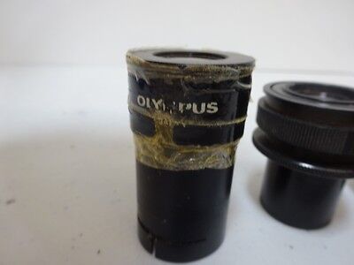 MICROSCOPE PART LOT EYEPIECES OLYMPUS NIKON OPTICS AS IS BIN#N8-H-10