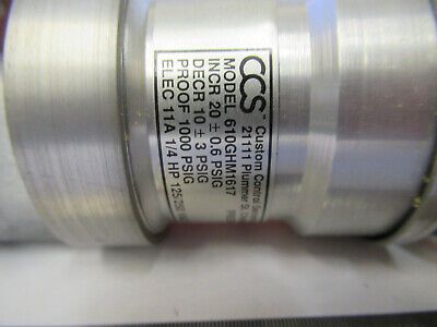 AIRCRAFT PRESSURE SWITCH CCS CUSTOM CONTROL SOLAR 31296-3 AS PICTURED &FT-5-C