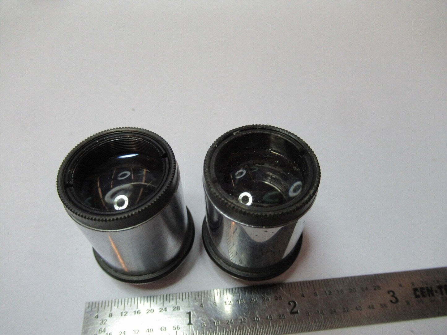 SPENCER AO 10X ANTIQUE EYEPIECE PAIR LENS MICROSCOPE PART AS PICTURED &3-FT-X57