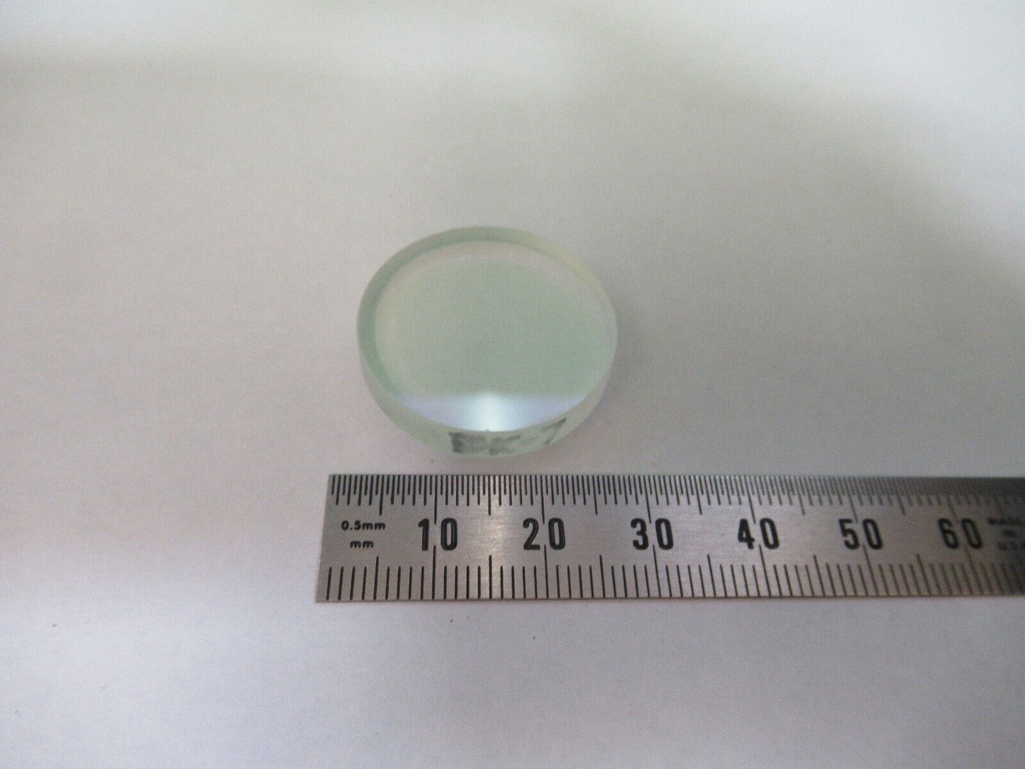 OPTICAL FLAT BK7 GLASS COATED LENS OPTICS AS PICTURED Z5-C-34