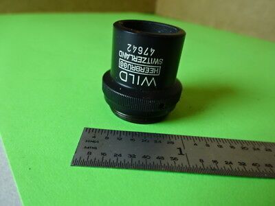 WILD HEERBRUGG SWISS  OBJECTIVE 4X OPTICS MICROSCOPE PART AS IS #L5-B-38