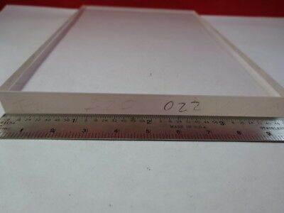 OPTICAL FUSED SILICA GLASS THICK PLATE OPTICS AS IS #91-103