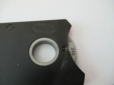 WILD SWISS POLARIZER SLIDE ROTABLE OPTICS MICROSCOPE PART AS PICTURED F3-A-82