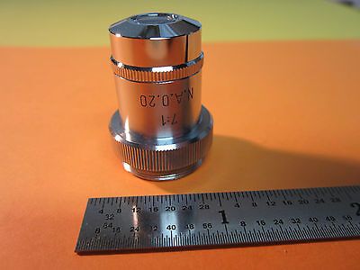 MICROSCOPE OPTICS OBJECTIVE 7X GERMANY  BIN#9-37