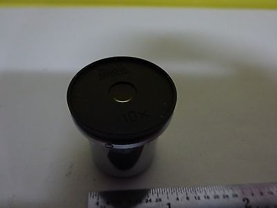 MICROSCOPE PART WILD HEERBRUGG SWISS EYEPIECE 10x OPTICS AS IS BIN#W9-41