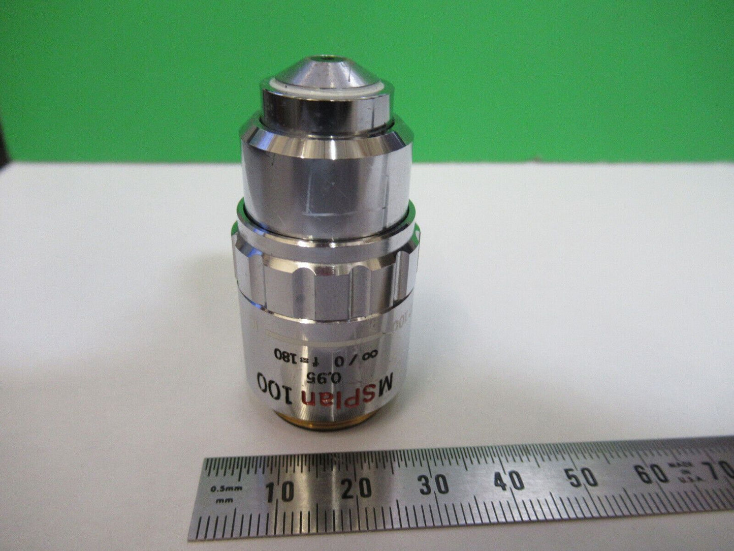 OLYMPUS JAPAN 100X INFINITY OBJECTIVE MICROSCOPE PART AS PICTURED &Z1-A-200