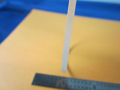 OPTICAL THICK SAPPHIRE WAFER Y-CUT LASER OPTICS [chipped on edge] BIN#6V-45