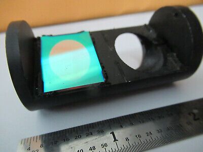 UNKNOWN MOUNTED BEAM SPLITTER + RED FILTER  OPTICS AS PICTURED &F2-A-56