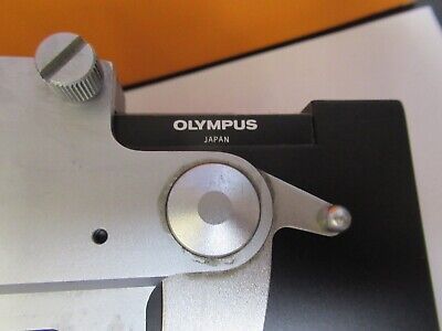 OLYMPUS JAPAN STAGE TABLE XY MICROMETER MICROSCOPE PART AS PICTURED &14-FT-33