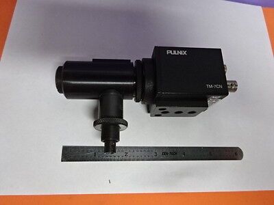 MICROSCOPE CAMERA PULNIX TM-7CN OPTICS AS PICTURED &Z4-05