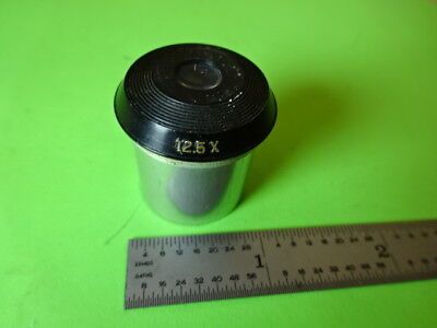 MICROSCOPE PART OPTICAL EYEPIECE OCULAR BAUSCH LOMB 12.5X OPTICS AS IS #L5-B-17