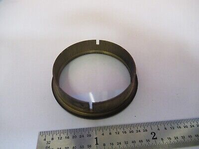 ANTIQUE STEREO COVER GLASS LENS MICROSCOPE PART OPTICS AS PICTURED &4B-A-11