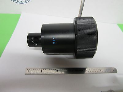 MICROSCOPE PART 1/2X LENS +BEAM SPLITTER ??? OPTICS BIN#F3-59