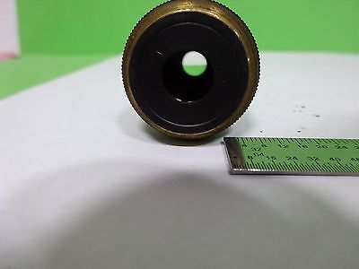 FOR PARTS MICROSCOPE PART OBJECTIVE OLYMPUS M40 [cracked] OPTICS AS IS B#Y6-E-10