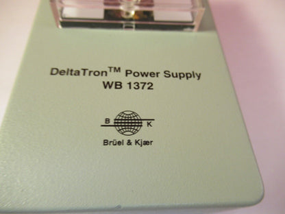 BRUEL KJAER WB 1372 ACCELEROMETER BATTERY POWER SUPPLY ICP DELTATRON #W6-FT-A