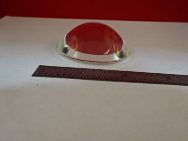 OPTICAL BI CONVEX LENS THICK GLASS LASER OPTICS AS IS #IL6-44