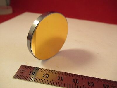 OPTICAL THICK SILICON GOLD PLATED MIRROR INFRARED OPTICS AS PICTURED &FT-4-85