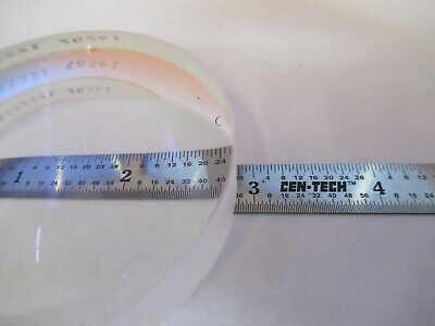 OPTICAL CONVEX CONCAVE LARGE LENS [chip on edge] OPTICS AS PICTURED &15-FT-X31