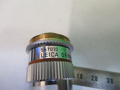 LEICA 2.5X FLUOR GERMANY 567010 OBJECTIVE MICROSCOPE PART AS PICTURED &Q9-A-99