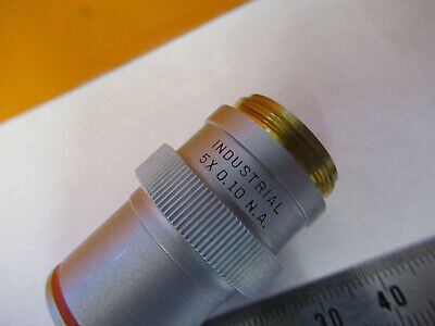 INDUSTRIAL LWD BAUSCH LOMB OBJECTIVE 5X MICROSCOPE PART AS PICTURED #P9-FT-05