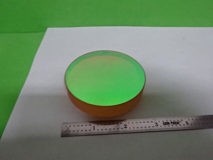 OPTICAL ZERODUR DICHROIC COATED CONCAVE MIRROR LASER OPTICS AS IS #58-C-03