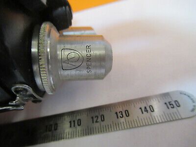 SPENCER TUBE NOSEPIECE + OBJECTIVES ANTIQUE MICROSCOPE PART AS PICTURED &P2-A-80