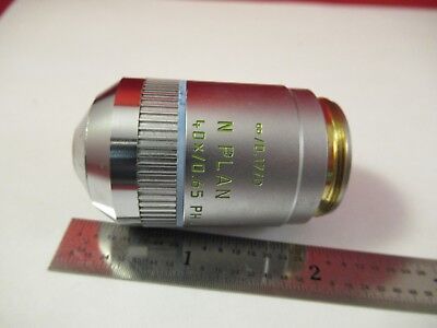 LEICA DMR GERMANY OBJECTIVE 40X PH LENS OPTICS MICROSCOPE PART 506025 &6-B-03