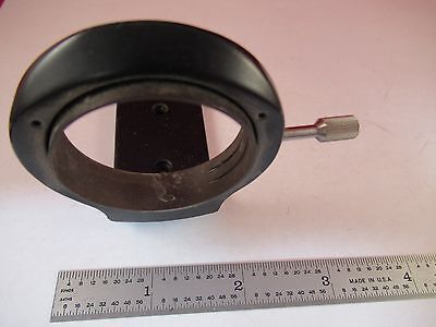 WILD HEERBRUGG M20 SWISS BRASS CONDENSER HOLDER MICROSCOPE PART IS &A7-E-11