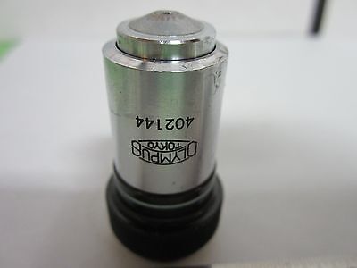 MICROSCOPE OBJECTIVE OLYMPUS JAPAN MPLAN 100X N OPTICS BIN#F4-30