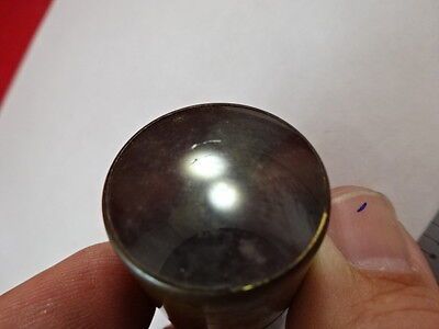 ANTIQUE BRASS MOUNTED LENS  MICROSCOPE PART OPTICS  #L9-B-32