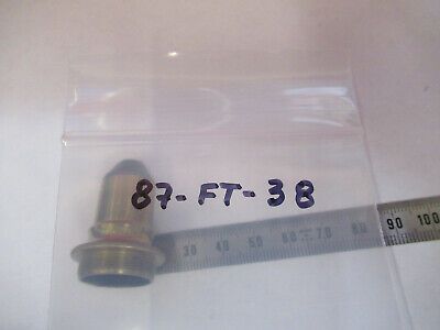 ANTIQUE BRASS LENS OPTICS OBJECTIVE MICROSCOPE PART LONDON AS PICTURED &87-FT-38