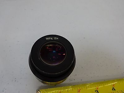 MICROSCOPE PART POLYVAR REICHERT EYEPIECE WPX 10X OPTICS AS IS BIN#P4-B-08