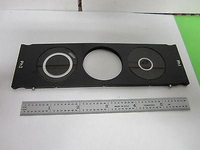 MICROSCOPE PART ZEISS SLIDE FILTER PHASE [slight bent/ blister] OPTICS BIN#P3-08