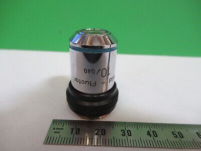 WILD SWISS FLUOTAR OBJECTIVE 10X LENS MICROSCOPE PART AS PICTURED &Q9-A-149A