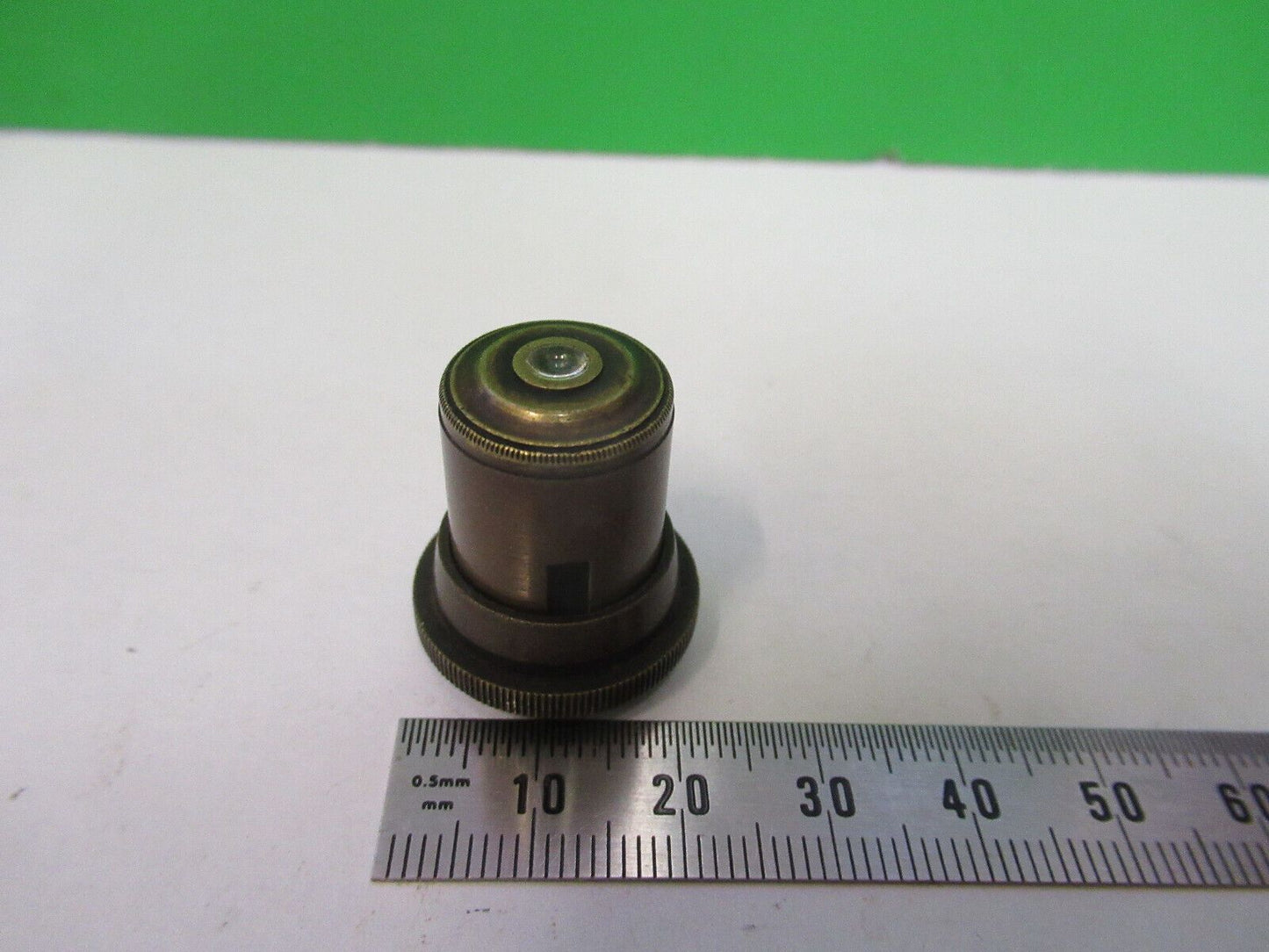 FOR PARTS ENGLAND BRASS OBJECTIVE LENS MICROSCOPE PART AS PICTURED &Z6-A-89