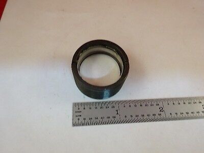 MICROSCOPE PART ANTIQUE OPTICAL BRASS MOUNTED LENS OPTICS AS IS #AO-52