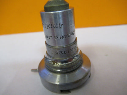 BAUSCH LOMB POL OBJECTIVE 45X LENS + CLAMP MICROSCOPE PART AS PICTURED #P4-B-76