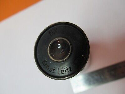 ANTIQUE ERNST LEITZ GERMAN EYEPIECE 6X MICROSCOPE PART AS PICTURED &W8-A-54