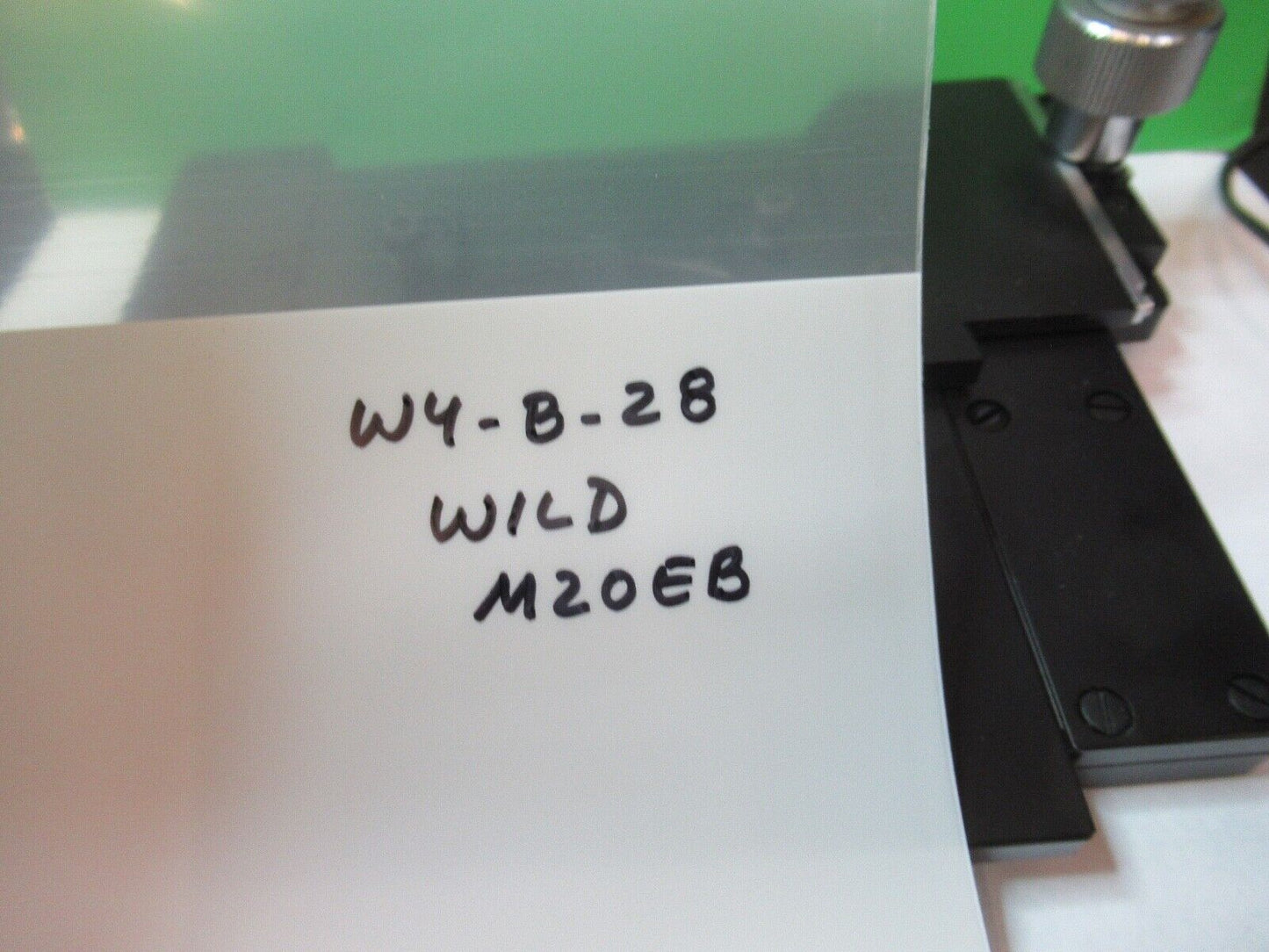 WILD HEERBRUGG SWISS M20EB XY STAGE TABLE MICROSCOPE PART W4-B-28