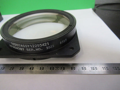 HUGE OPTICAL MIL SPEC LENS CONVEX 85mm 6" FL  MOUNTED OPTICS AS PICTURED W9-A-22