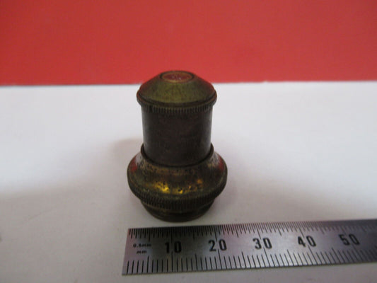 ANTIQUE  BRASS BAUSCH LOMB OBJECTIVE 2/3 MICROSCOPE PART AS PICTURED G4-A-113