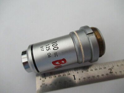 NIKON JAPAN 100X OBJECTIVE LENS MICROSCOPE PART OPTICS AS PICTURED &4B-FT-31