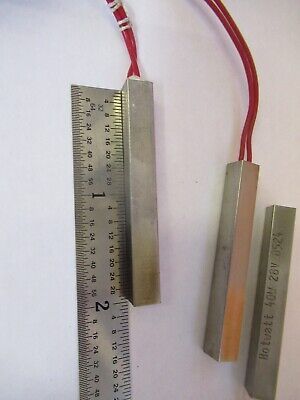 LOT 3 EA CARTRIDGE HEATER 40W 28V for VACUUM OR SEMICONDUCTOR AS PICTURE 5K-A-09