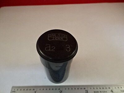 EMPTY ANTIQUE MICROSCOPE OBJECTIVE CONTAINER CARL ZEISS GERMANY AS IS #K8-C-04