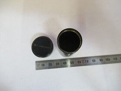 ANTIQUE ZEISS EMPTY OBJECTIVE CANISTER MICROSCOPE PART AS PICTURED &P9-A-103