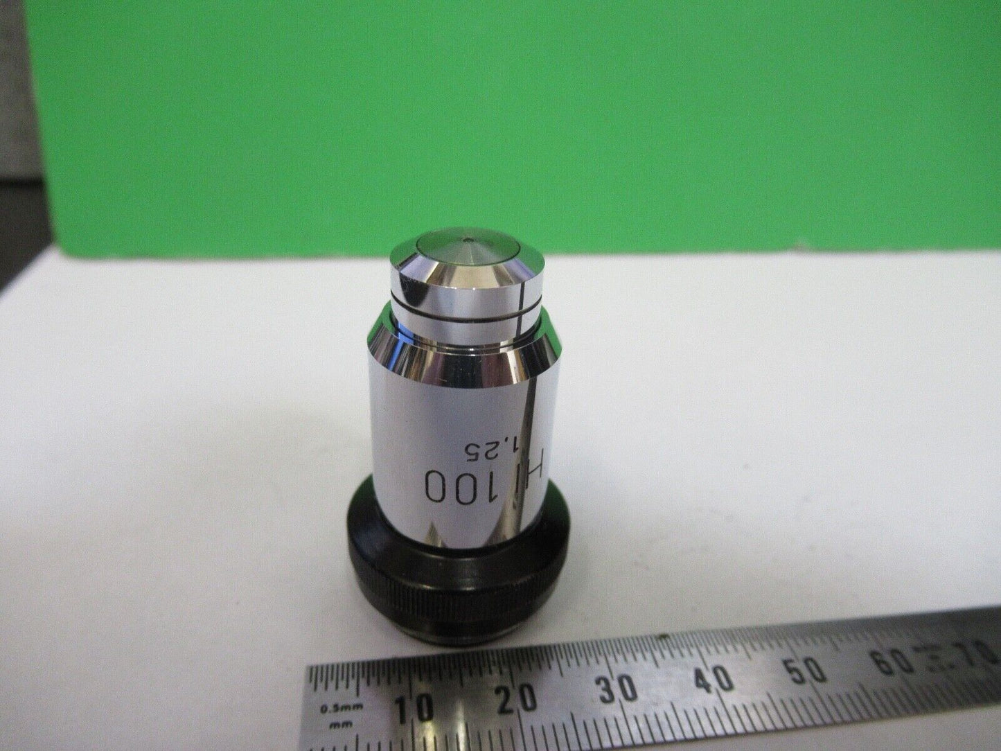 HI 100X OBJECTIVE WILD HEERBRUGG SWISS MICROSCOPE PART AS PICTURED Q7-B-18