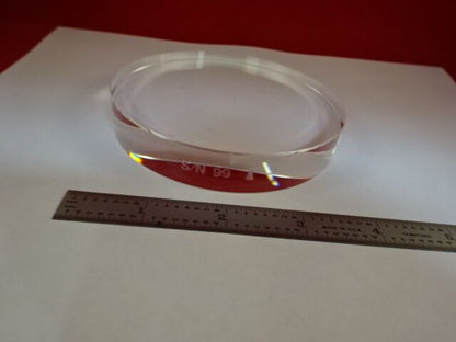 OPTICAL LARGE  FUSED SILICA FLAT OPTICS 4" DIAMETER AS IS #79-08